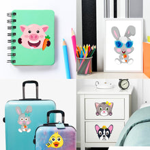 Load image into Gallery viewer, TICIAGA 40pcs Farm Animal Make-a-face Kids Stickers Sheets, Make Your Own Farm Animal Stickers Fun Craft Project for Kids, 40pcs Barnyard Animal Mix and Match Stickers Kids Party Favor, Class Reward