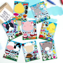 Load image into Gallery viewer, TICIAGA 40pcs Farm Animal Make-a-face Kids Stickers Sheets, Make Your Own Farm Animal Stickers Fun Craft Project for Kids, 40pcs Barnyard Animal Mix and Match Stickers Kids Party Favor, Class Reward
