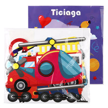 Load image into Gallery viewer, TICIAGA 10pcs Transportation Cardboard Cut-Out for Outdoor Porch Sign Door Banner, Transportation Theme Birthday Party Banner, Car Theme Hanging Party Decoration Kit, Mix of Car, Plane, Traffic Light