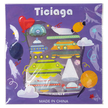Load image into Gallery viewer, TICIAGA 36pcs Outer Space Make-a-face Stickers Sheets, Make Your Own Astronaut Stickers, Fun Craft Project for Kids, Over 500pcs Mix and Match Stickers Gifts Bag Stuffers, Mix of Alien, Rocket, Ship
