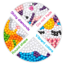 Load image into Gallery viewer, 12pcs Unicorn 5D Diamond Painting Kit for Kids, Rainbow Unicorn Stick Paint With Diamonds by Numbers DIY Kit, Full Drill Unicorn Diamond Art Craft, Unicorn Mosaic Stickers, Animal Diamond Painting
