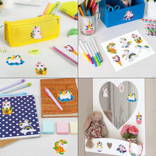 Load image into Gallery viewer, 12pcs Unicorn 5D Diamond Painting Kit for Kids, Rainbow Unicorn Stick Paint With Diamonds by Numbers DIY Kit, Full Drill Unicorn Diamond Art Craft, Unicorn Mosaic Stickers, Animal Diamond Painting
